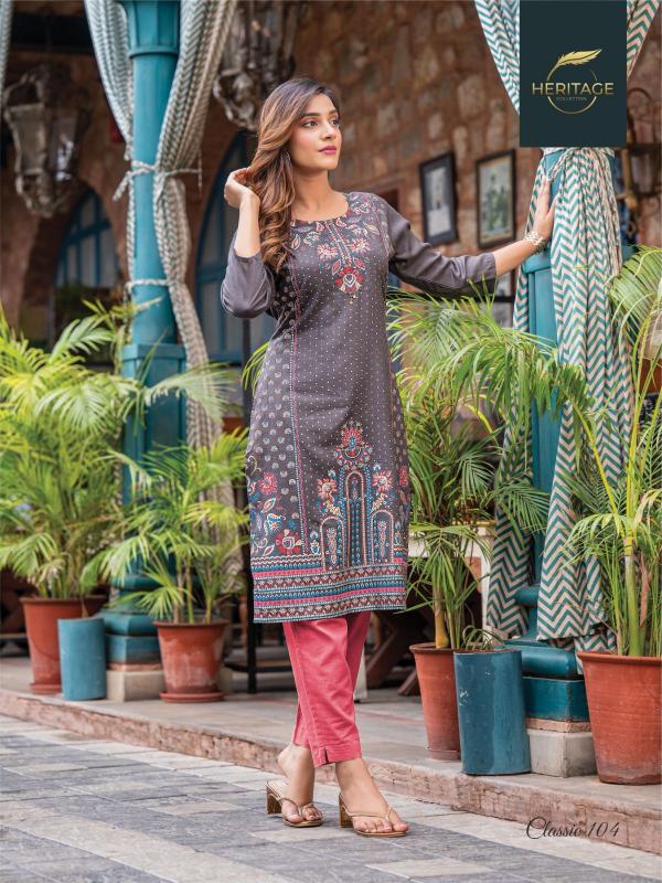 Heritage Classic Rayon Exclusive Designer Fancy Kurti Collection